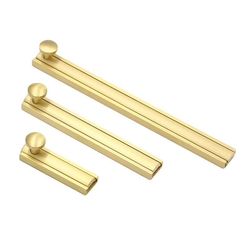 Chinese Style Ming Antique Copper Large Bolt Wooden Door Copper Door Bolt Outdoor Door Lock Garden Brass Latch Vintage