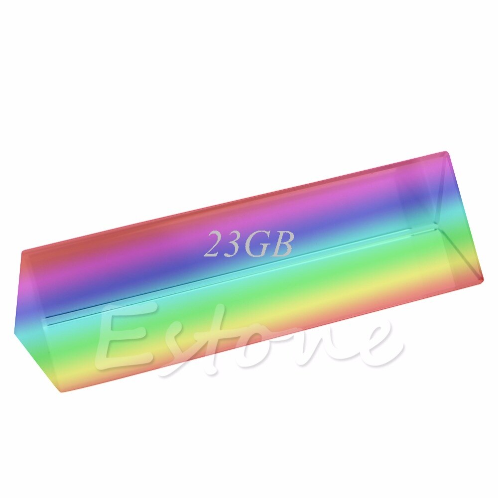 Triple Driehoekig Prism Optical Glass Natuurkunde Onderwijs Lichtspectrum 10Cm 4 "M10