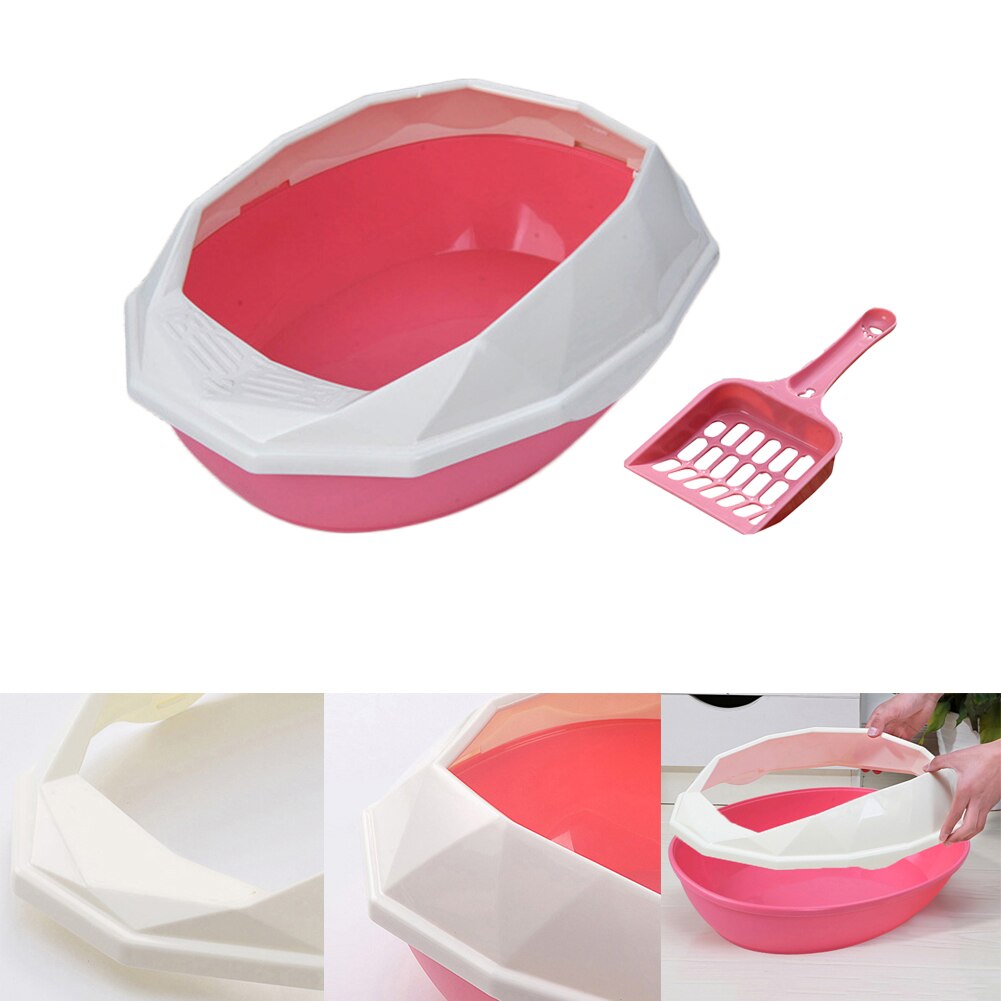 DADYPET Cat Toilet Plastic Pet Litter Box Pet Toilet Litter Box Cat Pot Anti-splashing Deodorant Semi-closedPotty With Shovel