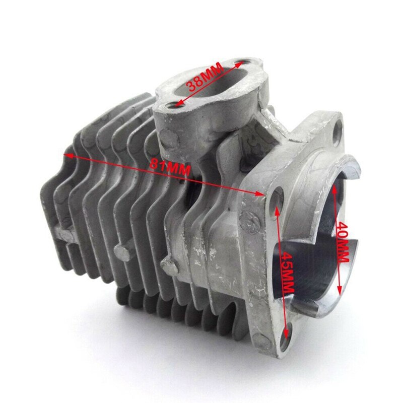 2 takts 49cc 40mm cylinder hoved stempel sæt mini lomme motorcykel mta 1 mta 2 m ck02