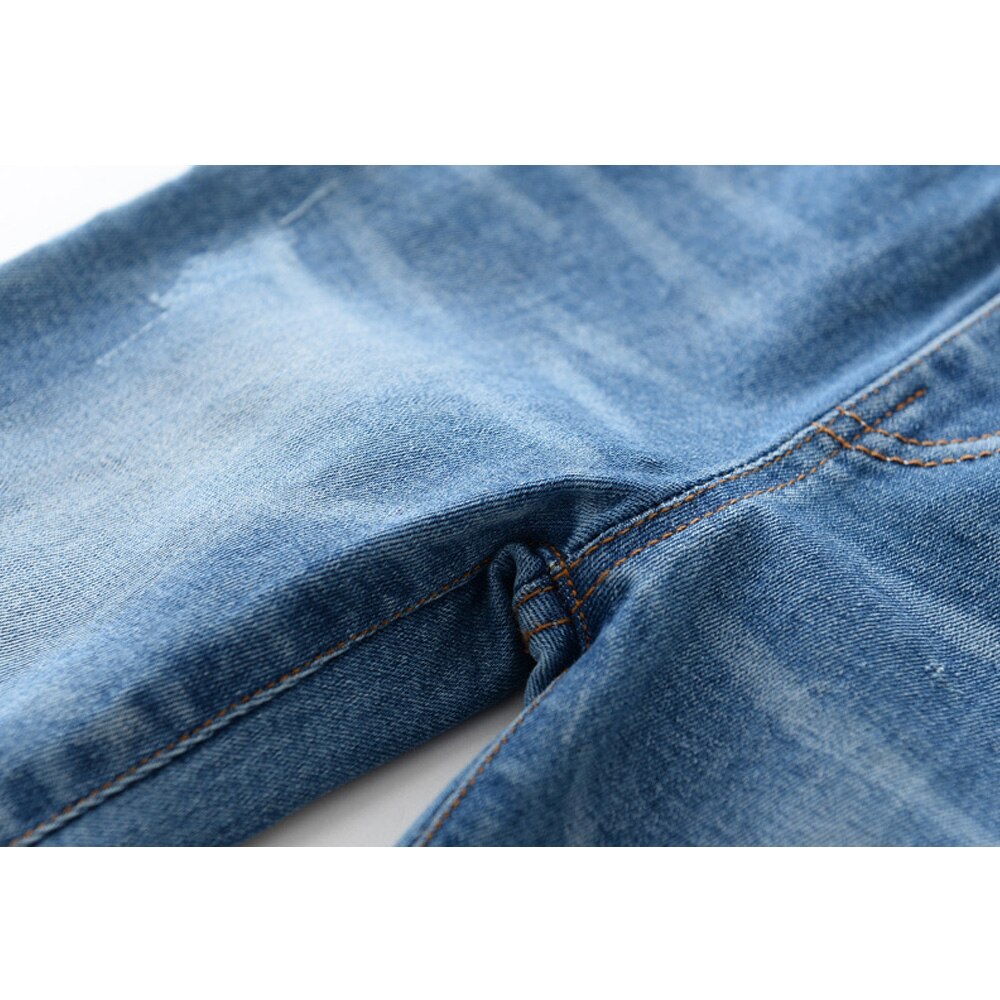 Babyinstar-pantalones vaqueros con bordado Floral para niña, ropa para niña pequeña, pantalones vaqueros, ropa para niño