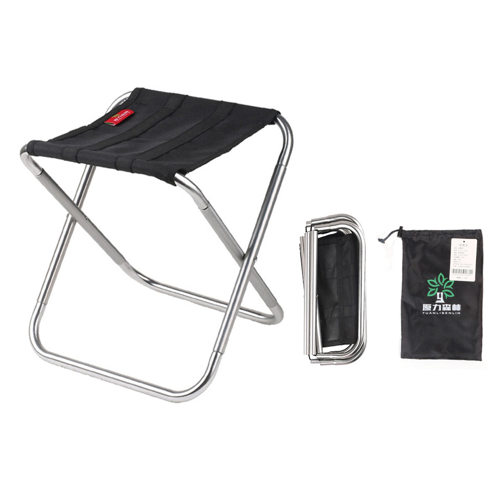 Portable High Durable Outdoor Folding Chair With Bag Outdoor Folding Aluminum Chair Stool Seat Fishing Chair Camping Chair: Default Title