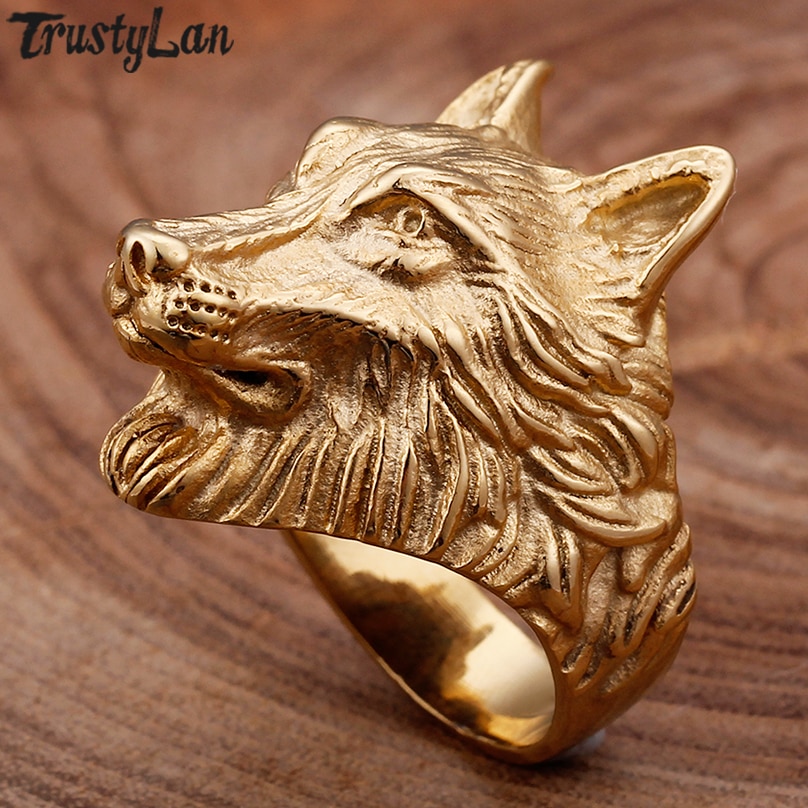 Men’s Brass Leopard Bangle Bracelet – Punk Animal Design Jewelry main image 1