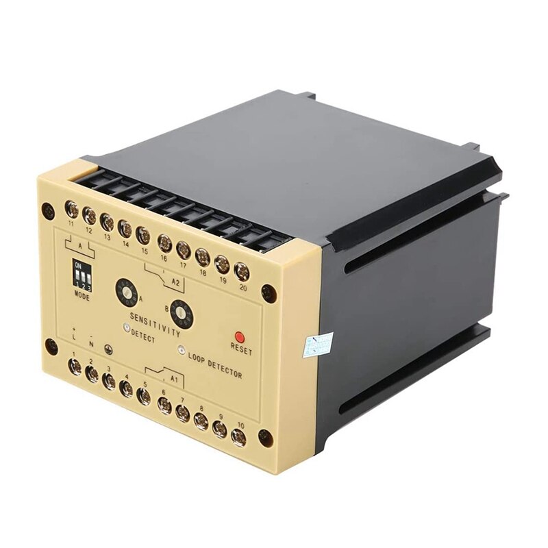 Industrial Grade Vehicle Loop Detector Inductive General Ground Sensor Detector for Car Parking Hotels: black