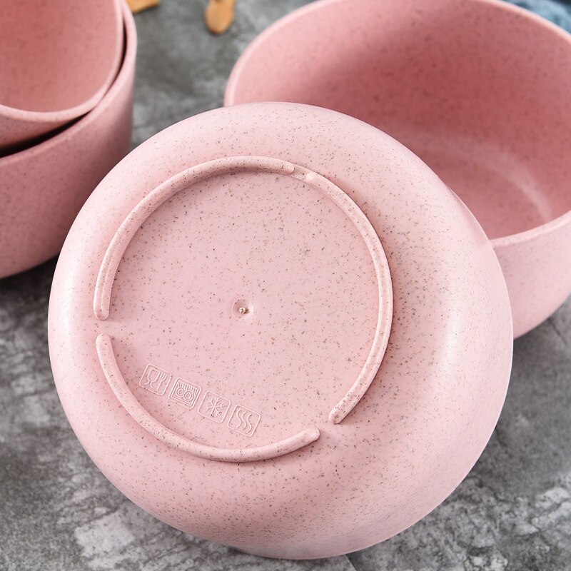 Tarwe Stro Kom Set Kinderen Servies Huishoudelijke Rijstkom Set Tarwe Servies Set Leuke Baby Kom