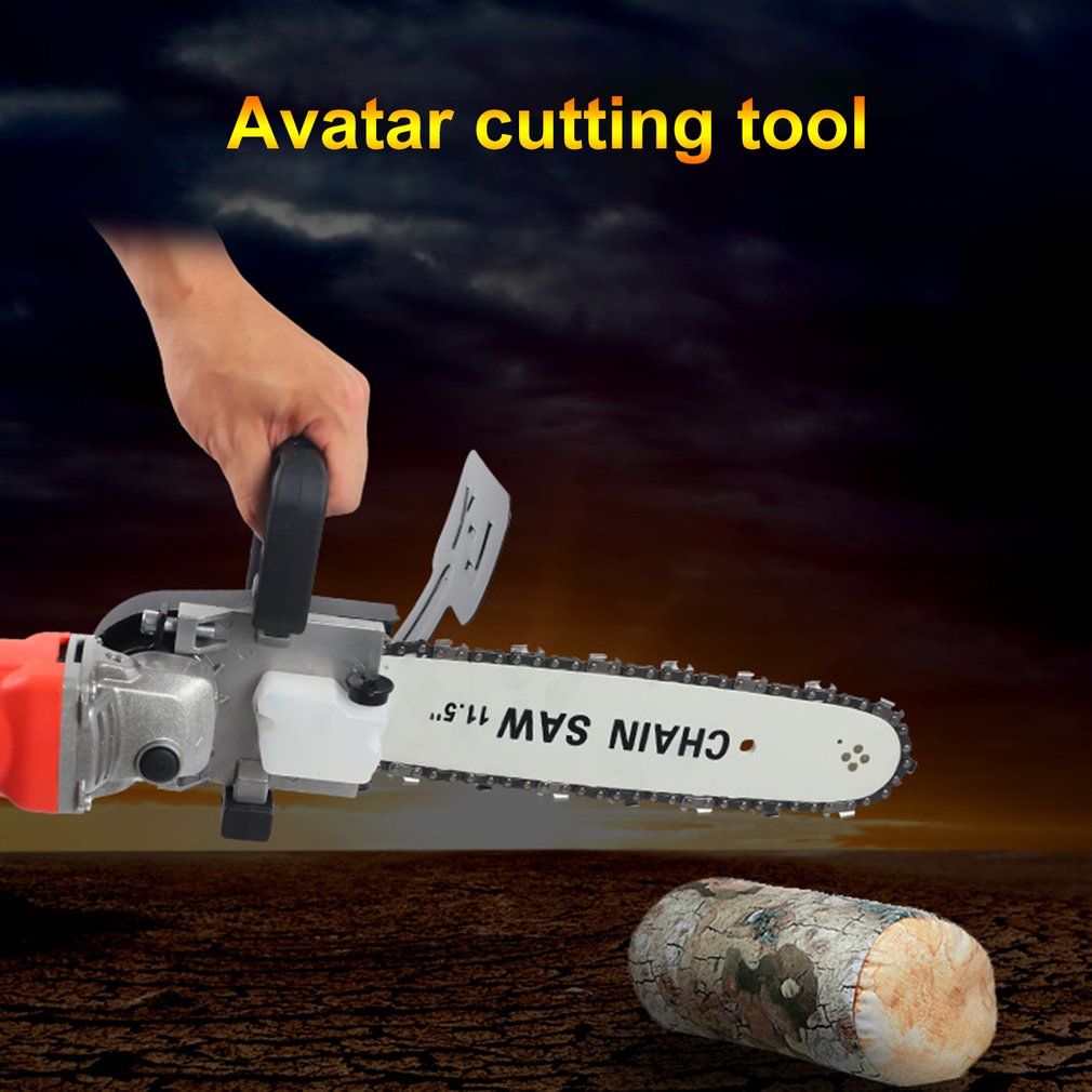 Drillpro Upgrade Electric Saw Parts 11.5 Inch M10/M14/M16 Chainsaw Bracket Changed 100 125 150 Angle Grinder Into Chain Saw