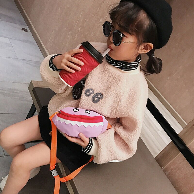 Emmababy Capretti di Modo Del Bambino Delle Ragazze Dei Ragazzi Marsupi Del Fumetto Squalo Casual Fanny Petto Borse di Soldi Carino Hot