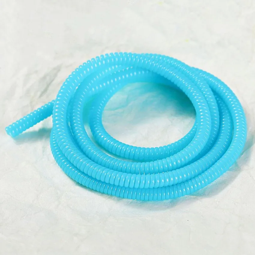 Soporte de Cable sólido de 60CM, Protector de Cable en espiral de TPU, organizador para el hogar: Oro
