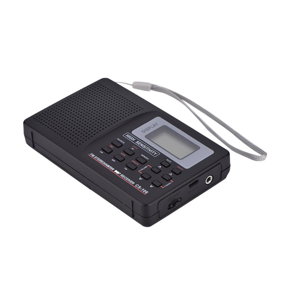 Mini récepteur Radio FM/AM/SW/LW/TV pleine bande réveil Portable fonction mémoire numérique Radio récepteur Radio 10/9KHz