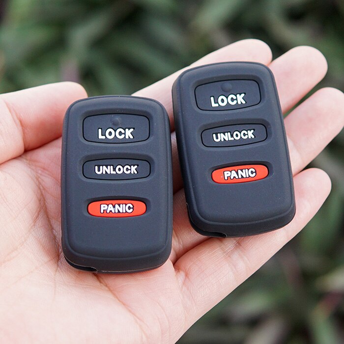silicone rubber car key fob protect shell skin cover case cap set for Mitsubishi Eclipse Galant Lancer Outlander MONTERO remote