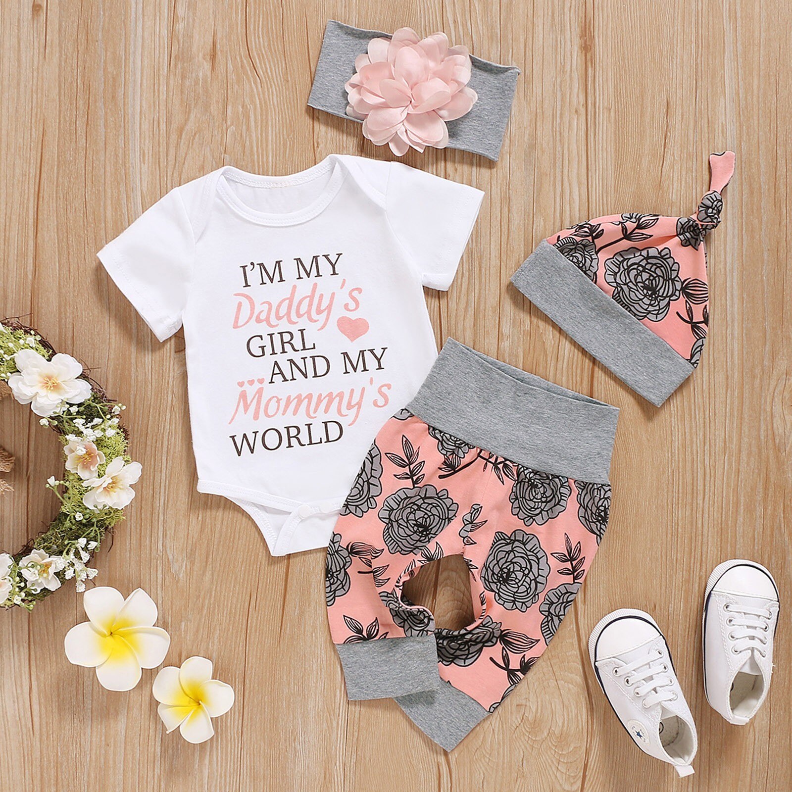 Zomer Baby Meisje Kleding Outfits 1-2 Jaar Katoen Kleding Voor Meisjes Sets Korte Mouw Bodysuit Broek Baby Outfits baby Kleding
