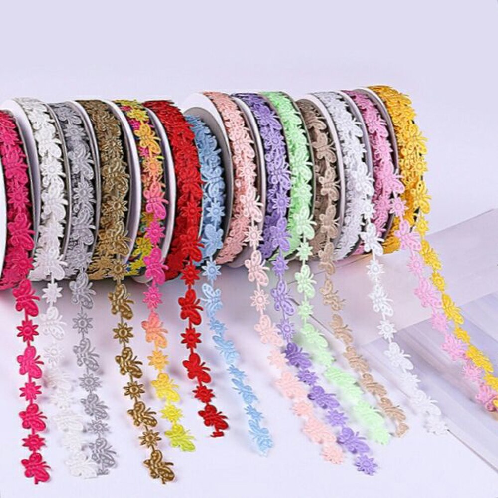20 meter vlinder polyester lint haar decoratie knutsel verpakking riem doe-het-zelf handleiding hulpmateriaal lint 15mm