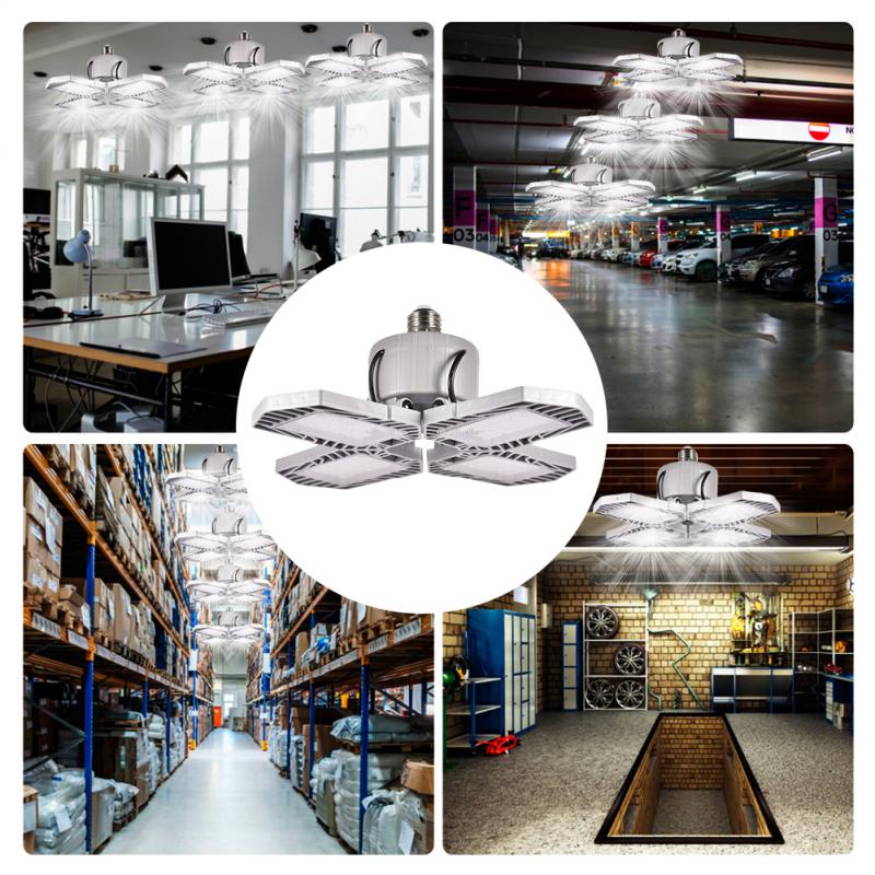 Led Garage Lichten Led Vervormbare Plafondlamp 360 Graden Hoogbouw Plafondlamp Winkel Verlichting Industriële Lampen Voor Workshop