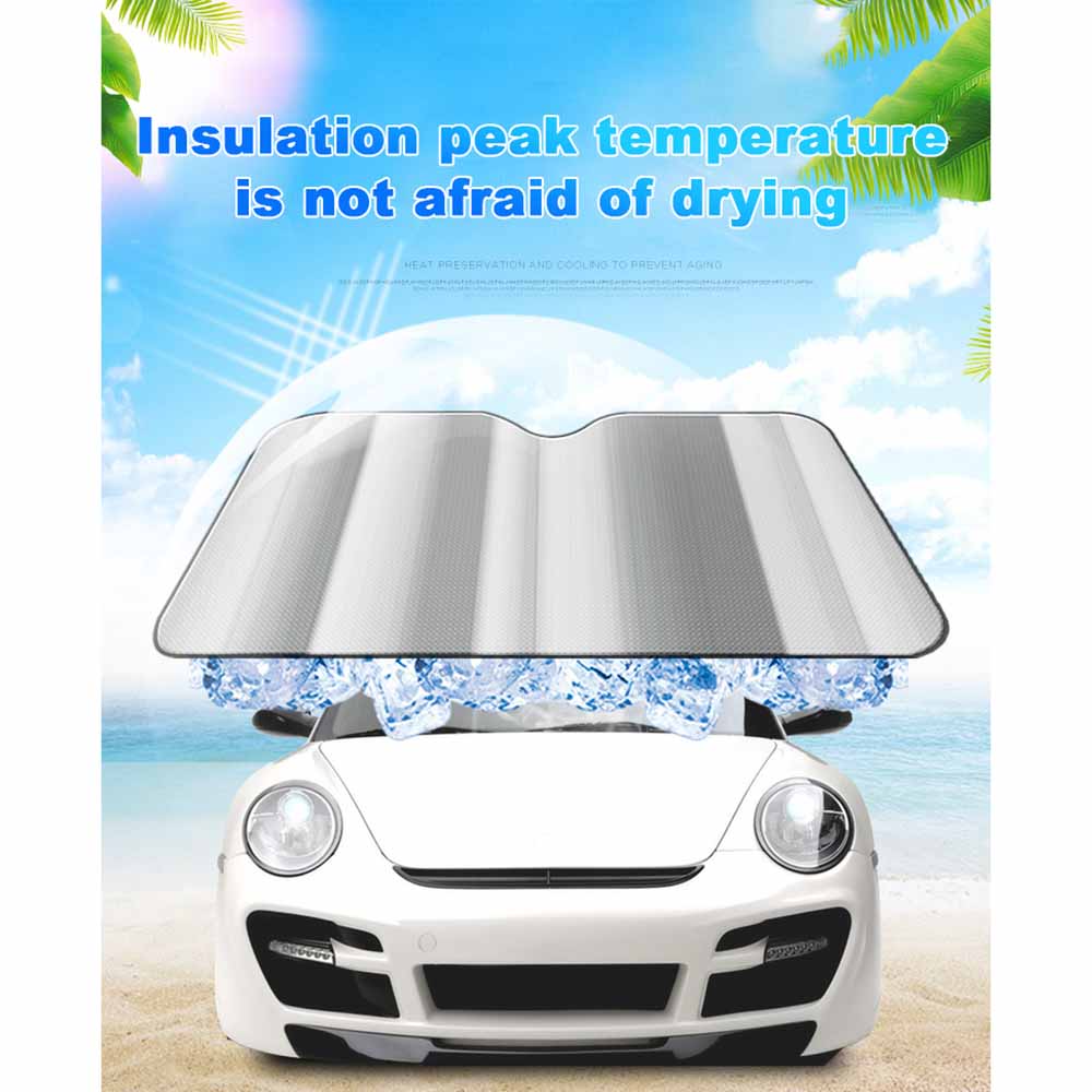Car Styling Folding Jumbo Front Rear Car Window Sun Shade Auto Visor Windshield Block Cover Car Windshield Sunshade