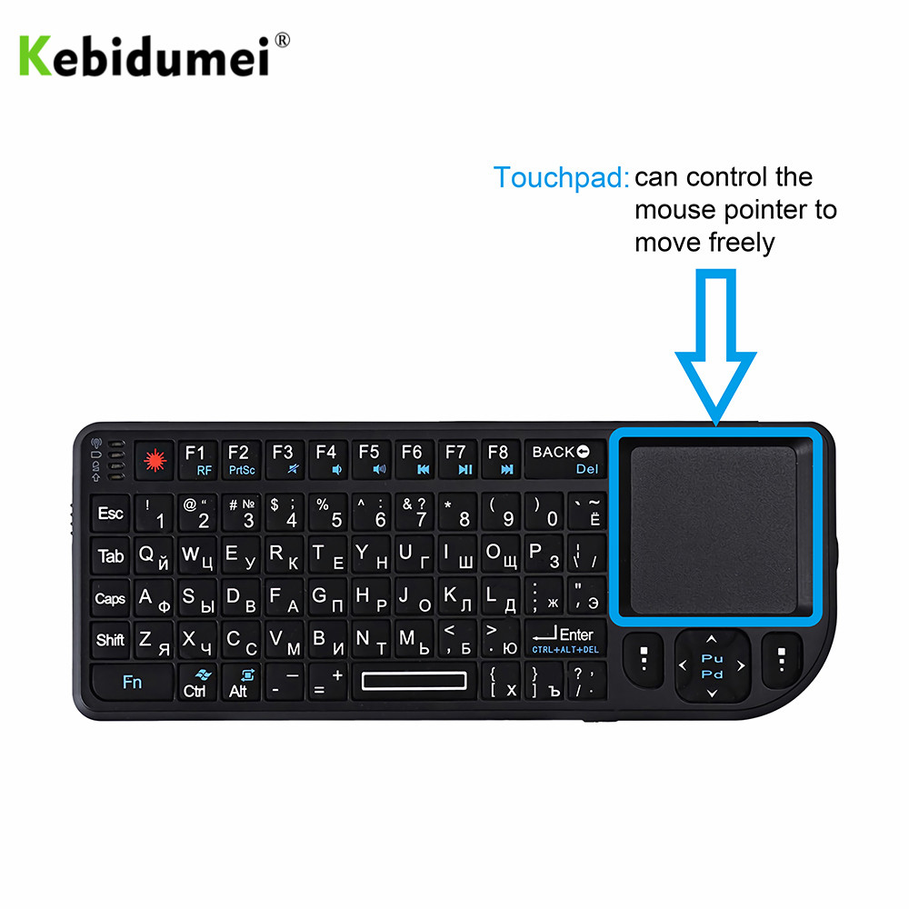 A8 Wireless Keyboard with Backlight Spanish/Russian/English 2.4G Air Fly Mouse Handheld Touchpad Keyboard for TV Box PC Laptop