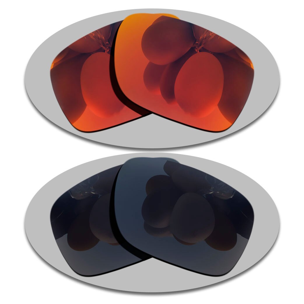 Polarized Sunglasses Replacement Lenses for-RB4165-54mm Frame - Varities: Fire Red-Grey Black