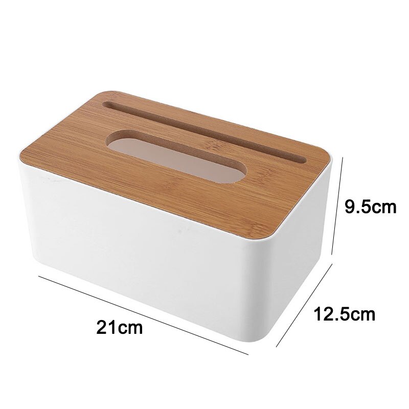 Bamboo Tissue Boxes Desktop Paper Towel Dispenser Living Room Plastic Remote Control Storage Box Napkin Holder Wipes Containers: B-2    400