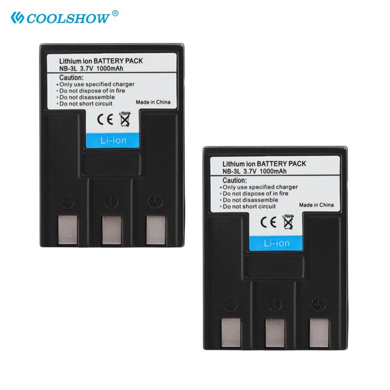 Camera Batterij NB-3L NB3L Nb 3L Voor Canon Ixus Iis SD110 Ixy I2 I5 S700 750 700 Is Iis SD20 PC1060 PC1114 110.1000Mah Batterijen