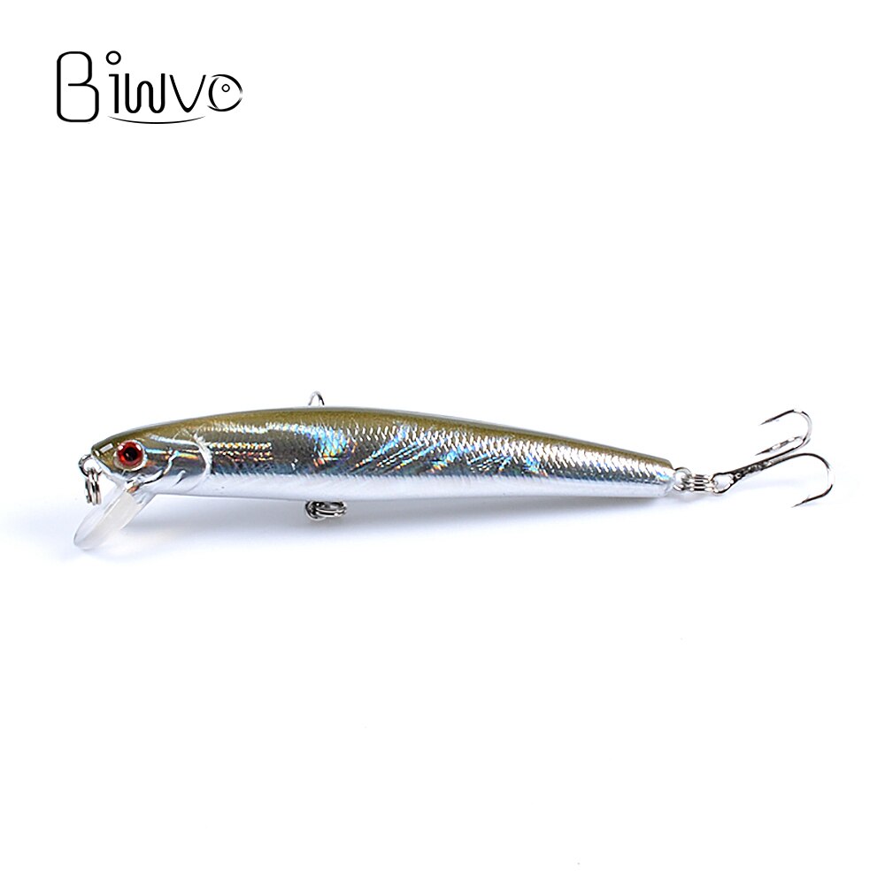 Biwvo Metalen Minnow Crankbaits 9.6cm Karper Vissen Lokt Goederen Voor Vissen Harde Lokken Aas Metal Jig Wobbler Voor Trollen shad