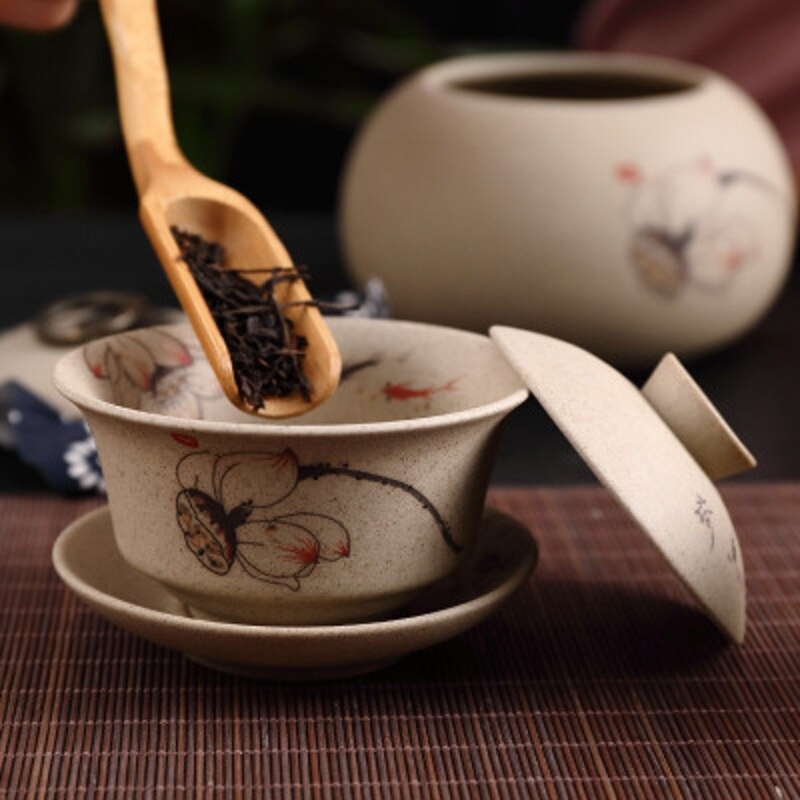 Chinese traditions gai wan tea set Bone China Tea Sets Dehua gaiwan tea porcelain pot set for travel Beautiful and easy kettle