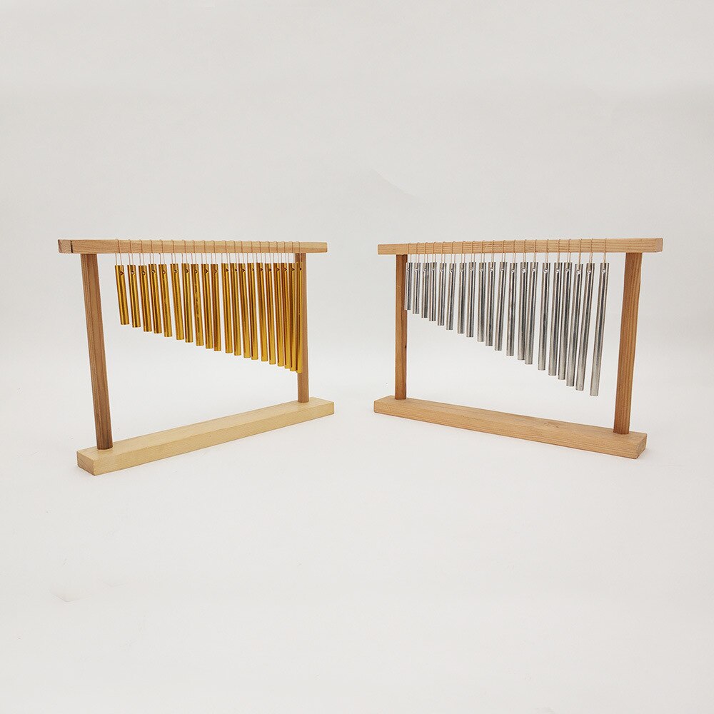 20 Bars Wind Chime Bell Musical Instrument Wooden Frame Percussion Musical Toy Bars Wind Chime Bell Musical Instrument Wind Bell