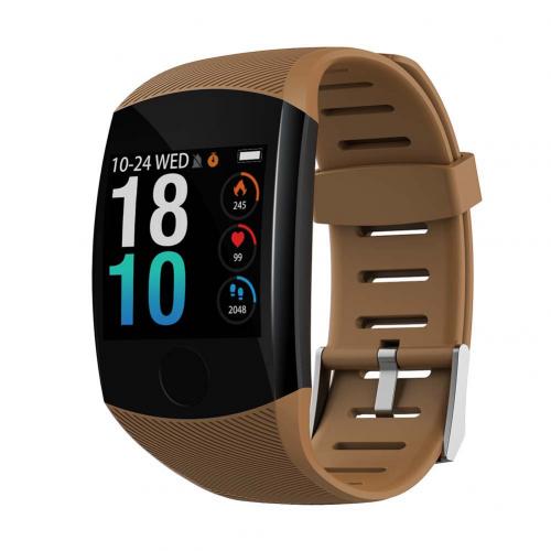 Q11 Smart Armband Bloeddruk Hartslagmeter Sport Fitness Tracker: Brown