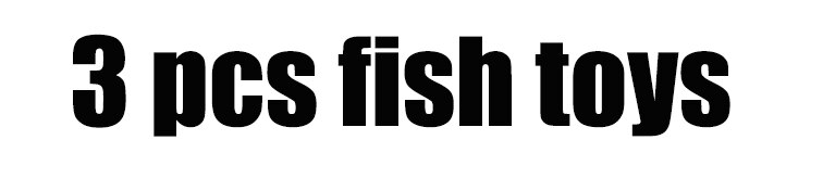 The Original Fish Toy Swim in water Fish Toys For Cat: 3pcs Fish Toys