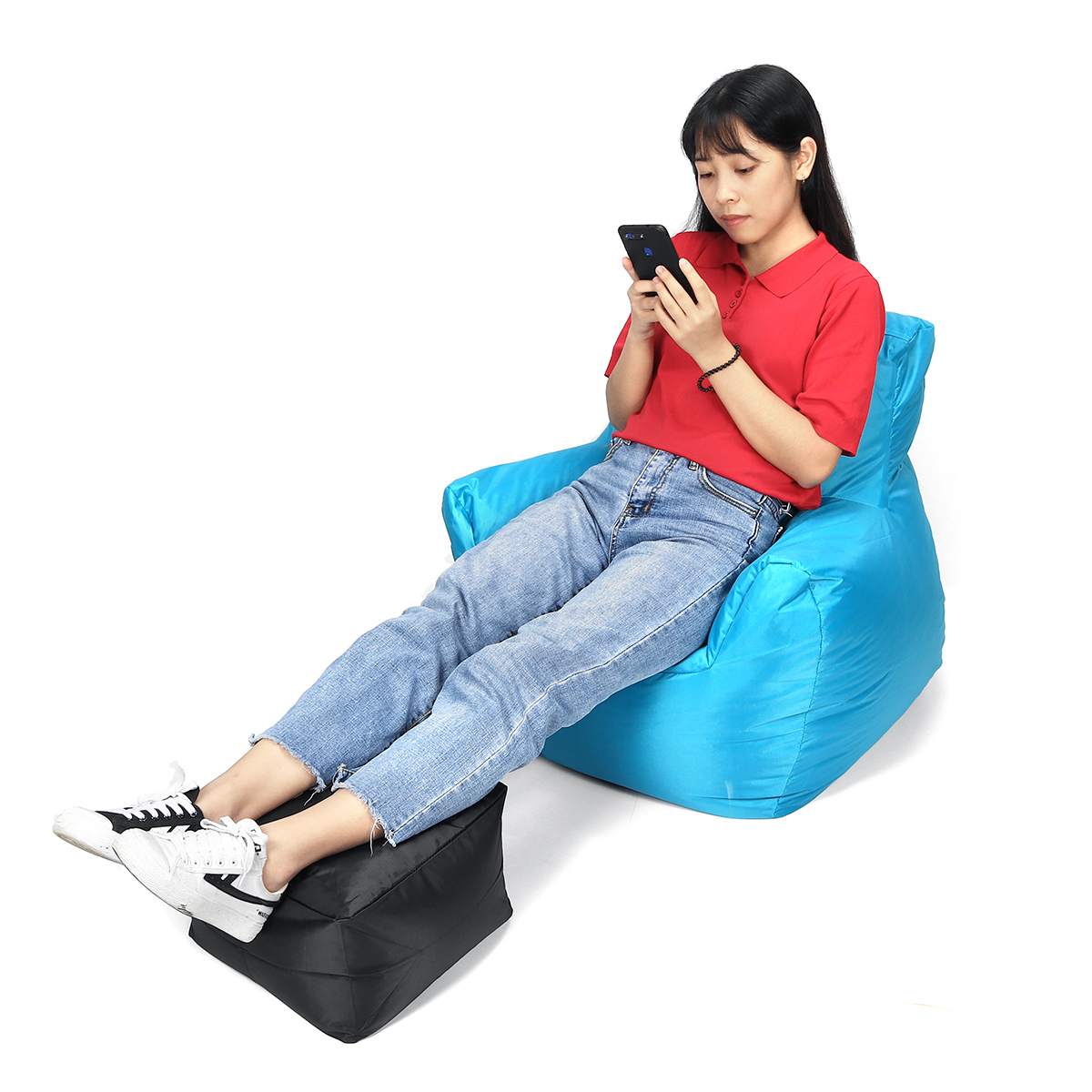 420D Oxford Cloth Lazy Sofas Cover Chairs Bean Bag Sofas Lounger Seat Bean Bag Pouf Puff Couch Tatami Living Room for Children