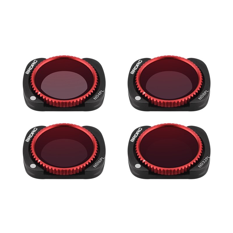 TELESIN 5 stücke Filter UV CPL ND8 ND16 ND32 für Tasche 2 PTZ Kamera Zubehör: 4stck ND 4 8 16 32 PL