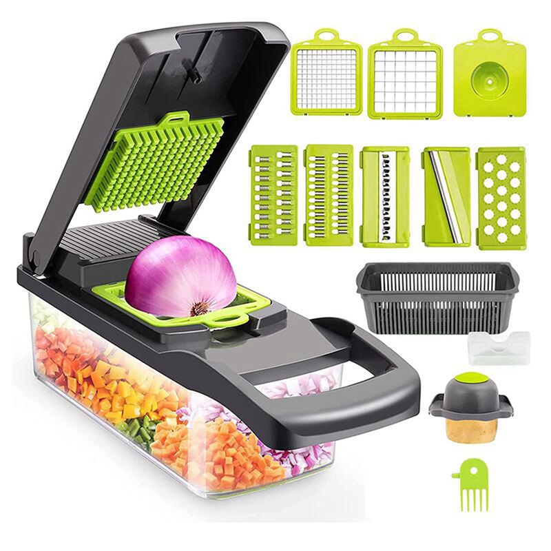Chopper Groentesnijder, Ui Press Chopper Hand Plantaardige Chopper Roestvrij Staal Handmatige Voedsel Chopper Voor Keuken Chopper Groentesnijder, Ui Press Chopper Hand Plantaardige Chopper Roestvrij Staal Handmatige Voedsel Chopper Voor Keuken