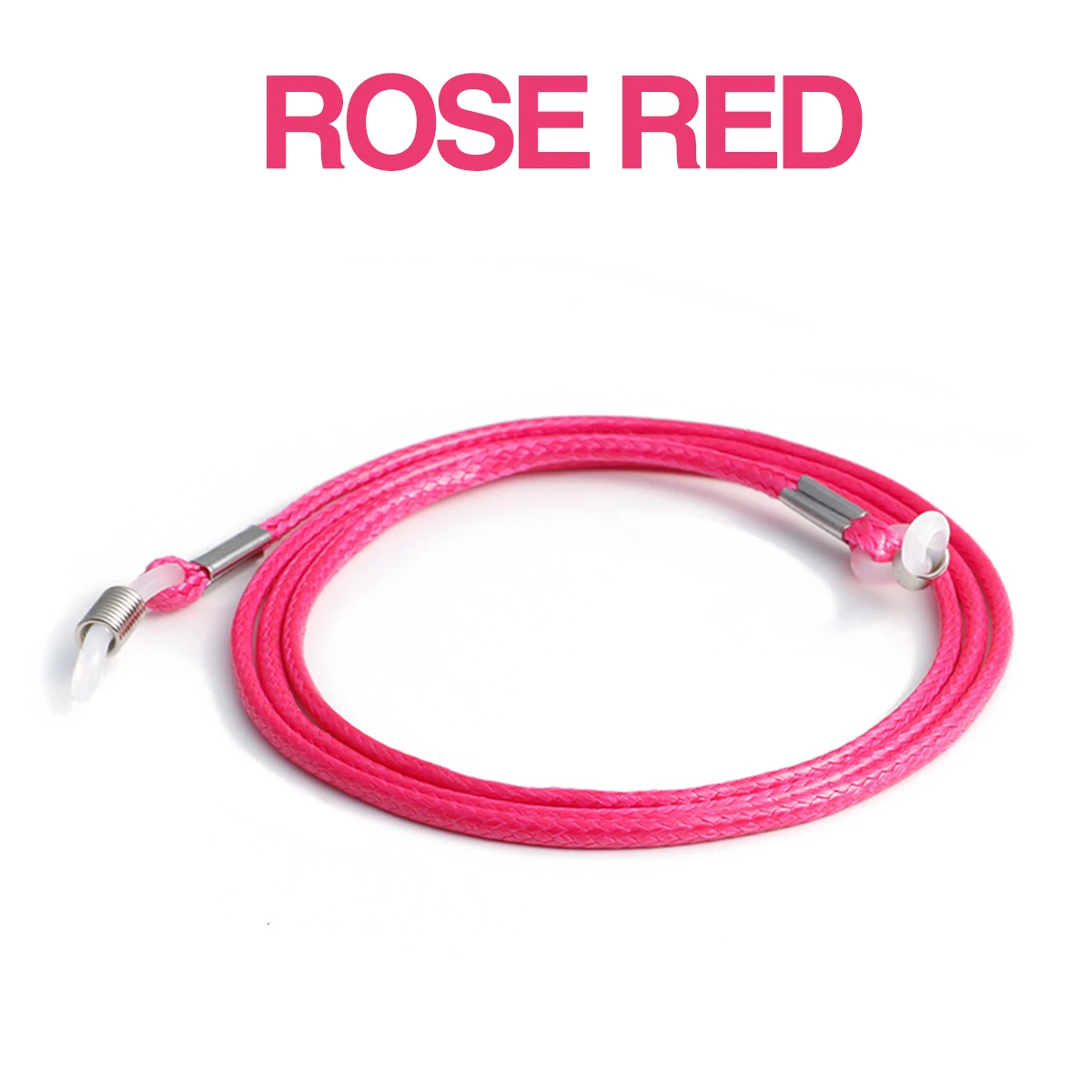 Solid Braided Glasses Strap Neck Cord Adjustable Sunglasses Eye Glasses Chain Rope Lanyard Holder Anti Slip Eyewear Accessory: Beige