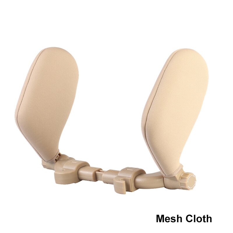 Autostoel Hoofdsteun Reizen Rest Nekkussen Ondersteuning Oplossing Voor Kinderen En Volwassenen Kinderen Auto Seat Hoofd Kussen Auto Kussen: Beige Mesh Cloth