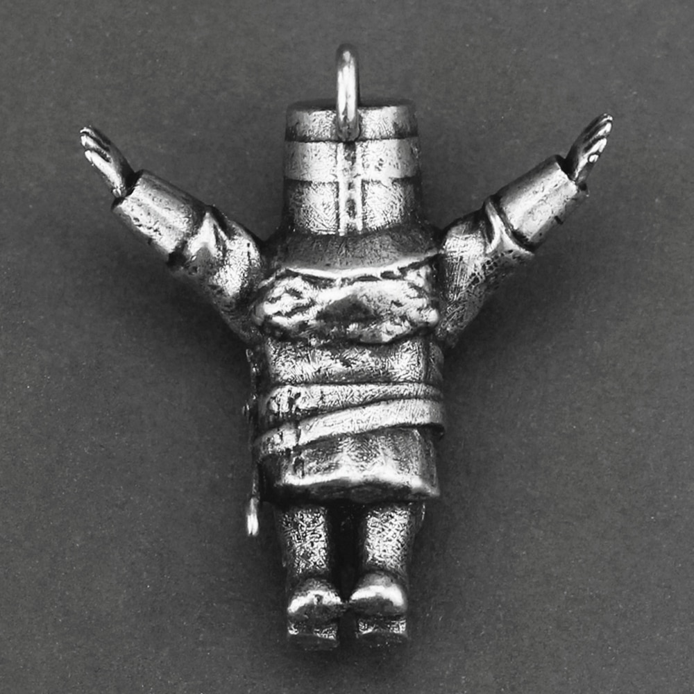 EYHIMD TDark Soulss Untote Solaire Weiß Kupfer Anhänger Einzigartige Jahrgang Amulett Männer Schmuck