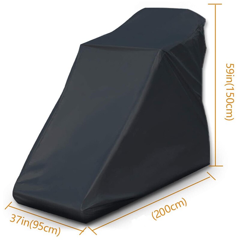 Copertura protettiva per tapis roulant Non pieghevole copertura protettiva per tapis roulant impermeabile adatta per interni o esterni (nero)