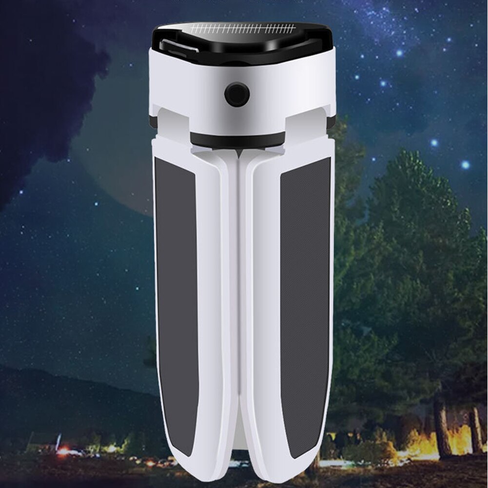 Solar Powered Emergency Light IP65 Waterproof Outdoor Camping ABS Portable Hiking Super Bright Working 60 LEDs Cool White 6500K