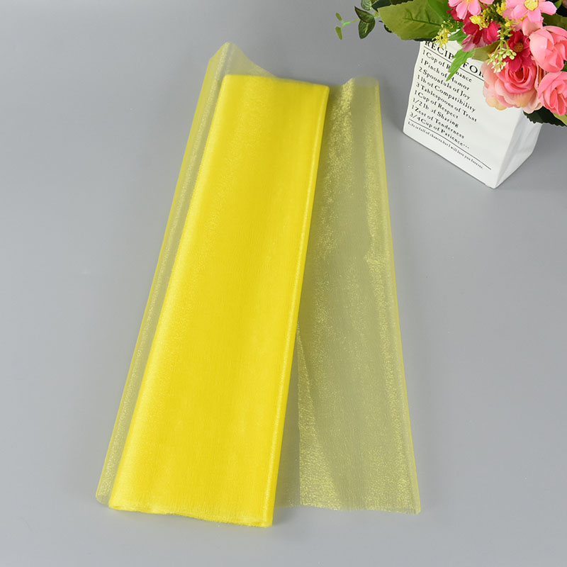 Rollo de tul para decoración de boda, tela transparente de Organza de cristal para fondo de de cumpleaños, fajas para silla de boda, hilo decorativo, 5/10m