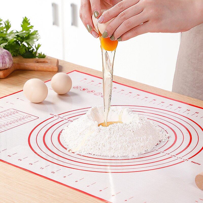 4 Size Silicone Baking Mat Pizza Dough Maker Pastry Kitchen Gadgets Cooking Tools Utensils Bakeware Kneading Accessories
