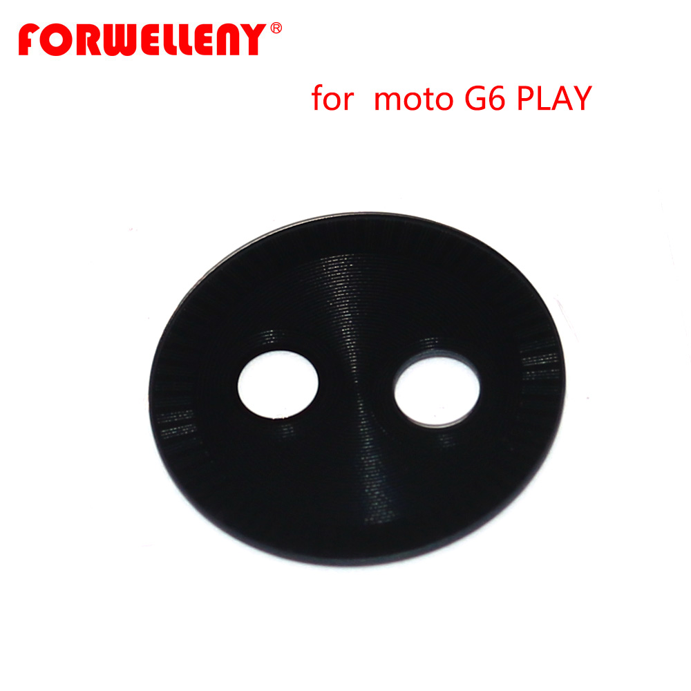 Dla Motorola Moto G6 bawić się tylna kamera szklana osłona obiektywu z klejem czarny turkusowo-złota XT1922-5/XT1922-4/XT1922-2/XT1922-6: czarny