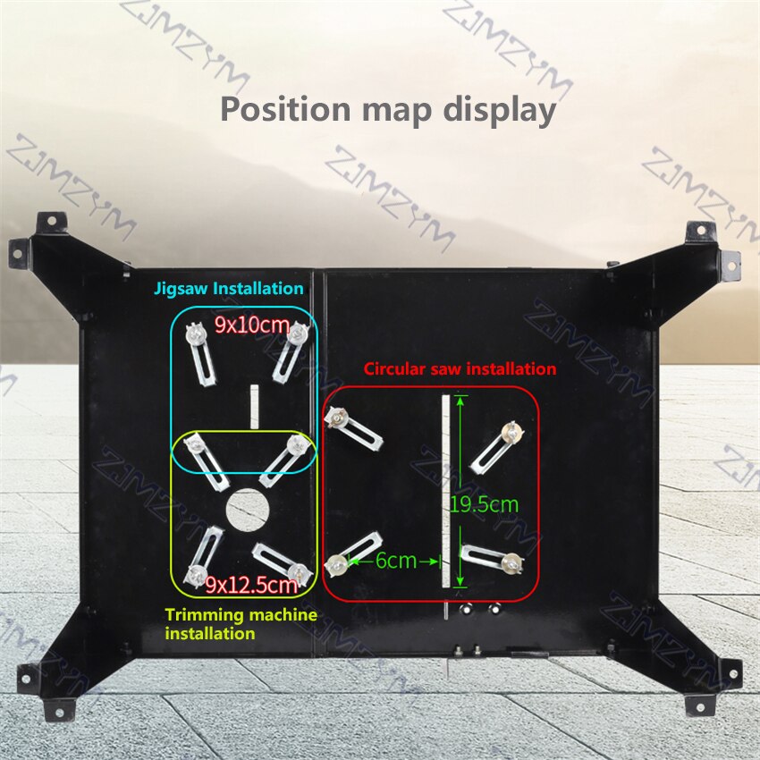 Multifunctional Woodworking Workbench High Stainless Steel Work Table Household Portable Woodworking Saw Table