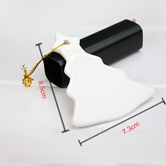 Pingente vazio de sublimação de cerâmica de alta qualidade para decoração de festival, tinta de sublimação para impressão por transferência: Christmas tree