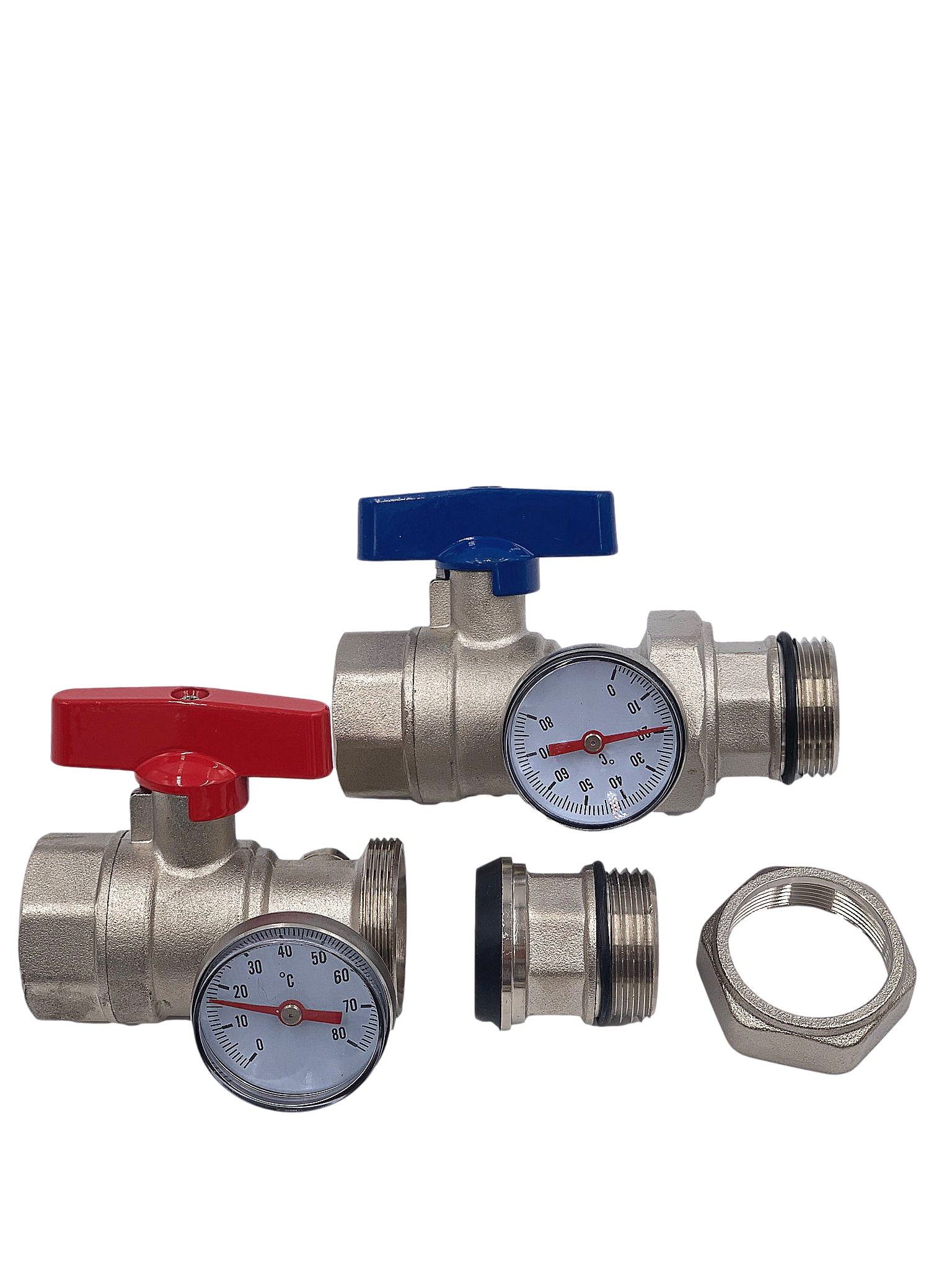 Boden heizung verteiler Ball ventil mit Thermometer Winkel ventil alle Durcheinander