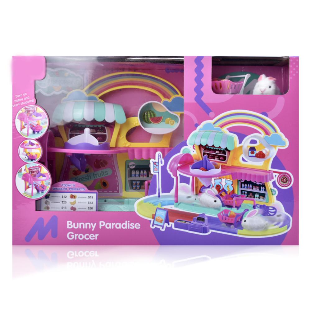 Kuulee Hase Supermarkt Haus einstellen vorgeben Geschirr freundlicher Obst Supermarkt Simulation Spielzeug einstellen