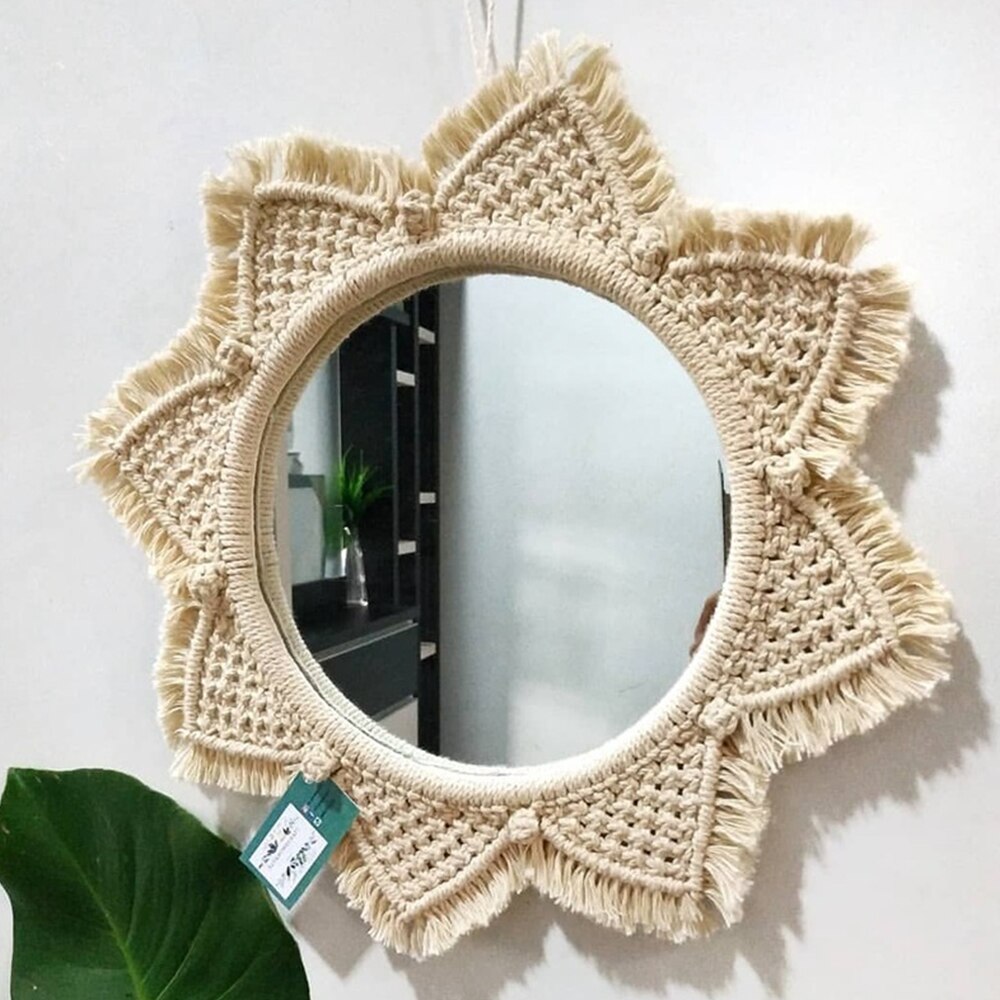 Diy Macrame Cord Kit Natuurlijke Katoenen Touw Met Houten Ringen Kralen Houten Stok Voor Diy Bijtring Macrame Kit Muur Opknoping plant Hanger