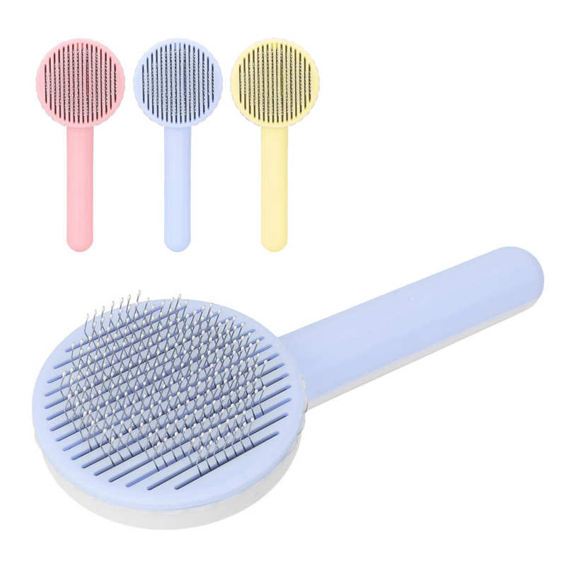 Brosse à poils de chat, peigne à aiguille épaisse pour animaux de compagnie, poils longs