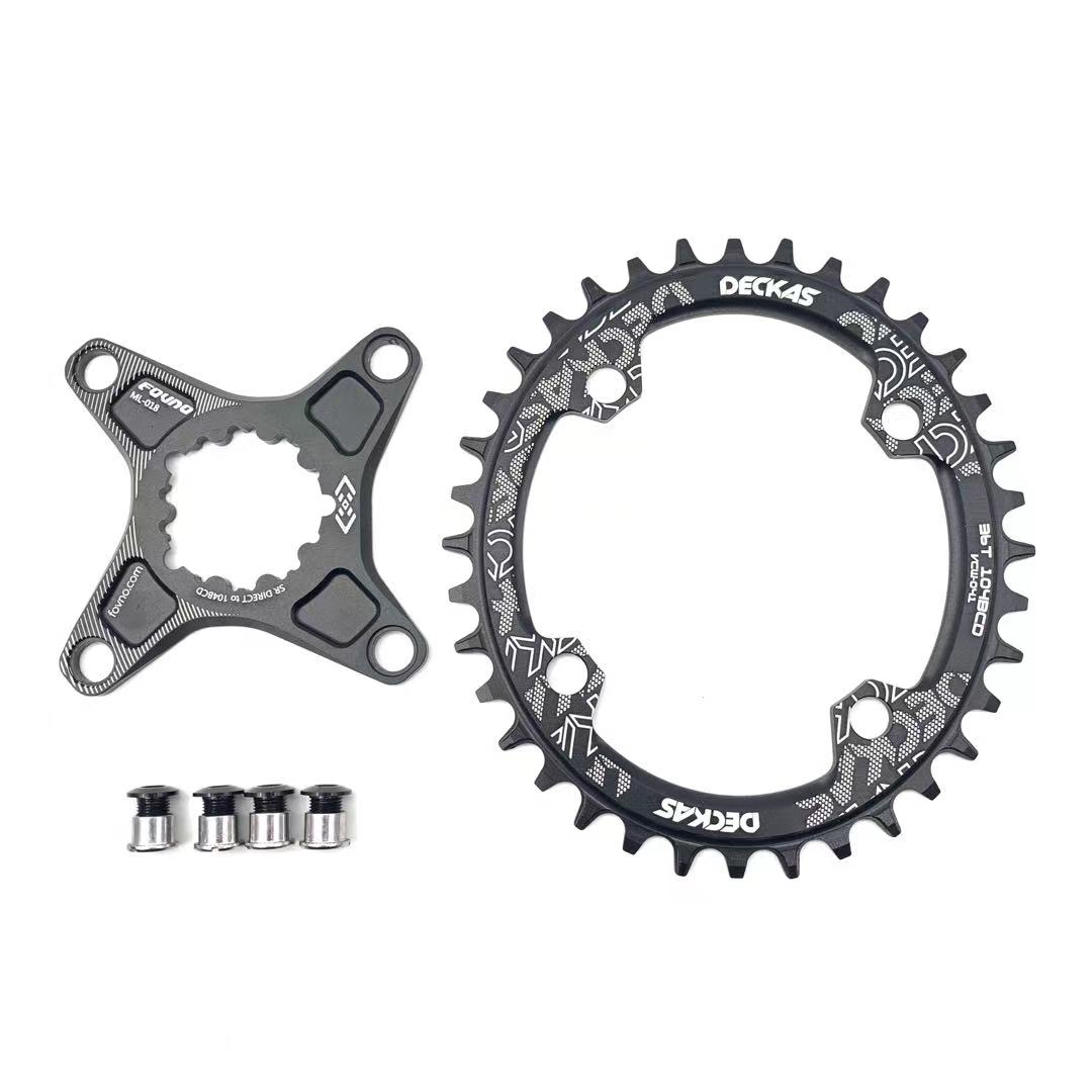Deckas-Anillo de cadena para bicicleta GXP Direct a 104BCD 32T 34T 36 38T, 6mm Offset para sram XX1 Eagle X01 GX X1 X0 X9, manivela de bicicleta