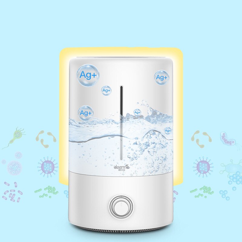 Original deerma 5l umidificador de ar 35db purificação de ar silencioso para quartos com ar condicionado escritório doméstico