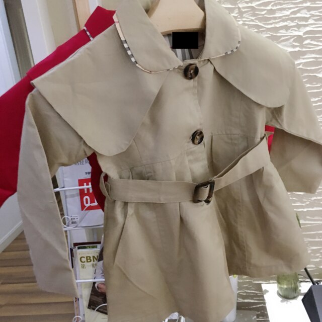 Baby Baby Meisjes Jongens Kids Jas Jas Trenchcoat Lente Herfst Winter Warm Kinderen Jas Stof Jas: Khaki / 8