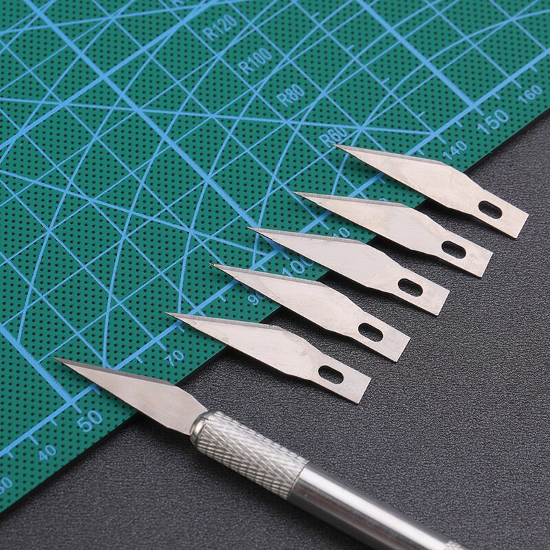 1PC Multi-color Metal Handle Non-Slip Carving Knife With 3Pcs Blade Leather Engraving Knife Set For DIY Repair Hand Tools