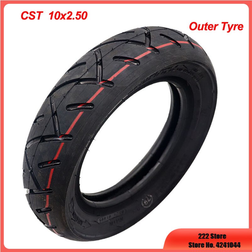 255x80 Tire Camera Outer Tyre Off Road for Electric Scooter Zero 10x Dualtron KuGoo M4 Upgrade 10 Inch 10x3.0 80/65-6 10x2.50