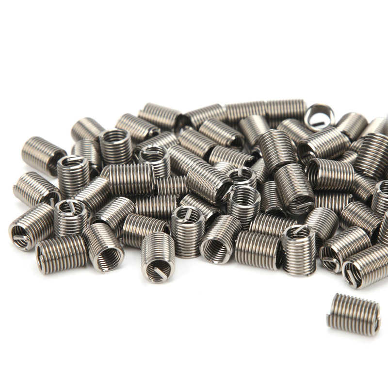 Thread Repair Tool Thread Inserts High‑Strength Stainless Steel 100 Packs for Machine DIY Handcraft